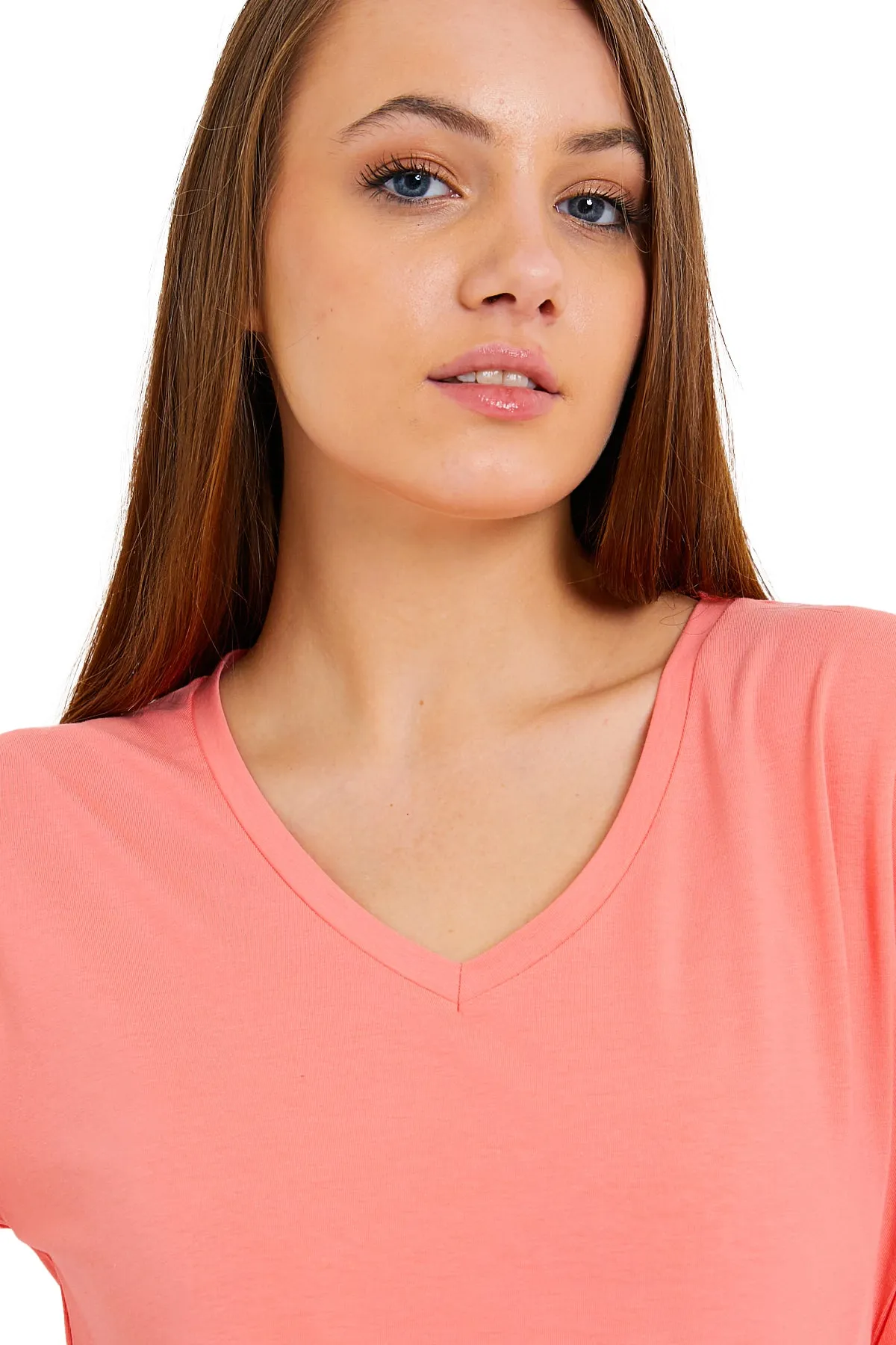 Women's V-Neck Long Sleeve T-Shirts