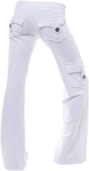 Womens Yoga Pants with Pockets Bootcut Flare Workout Stretchy Cargo Pants High-Waisted Wide Leg Pants Tummy Control