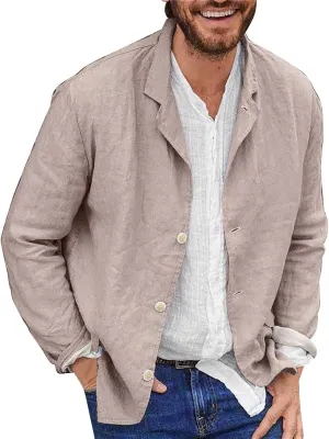 ZYXTIM Men's Casual Blazer Sport Coat Long Sleeve Button Down Lightweight Slim Casual Business Work Jackets Coat Plus Size