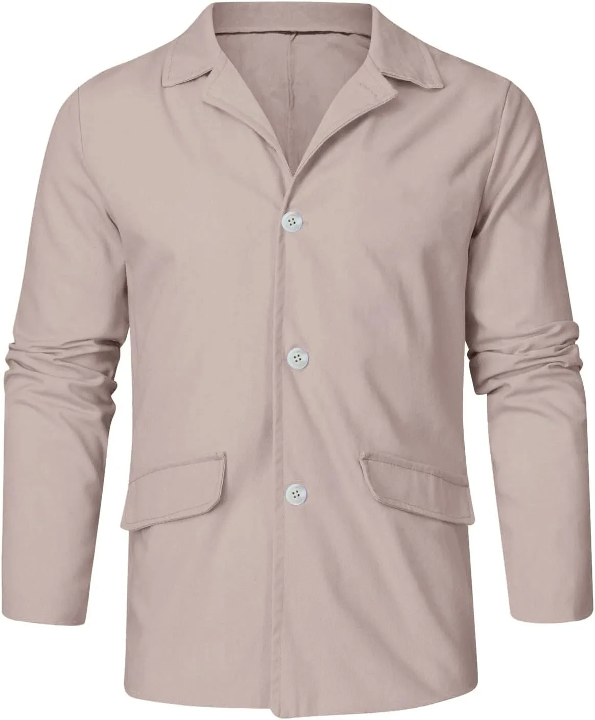 ZYXTIM Men's Casual Blazer Sport Coat Long Sleeve Button Down Lightweight Slim Casual Business Work Jackets Coat Plus Size